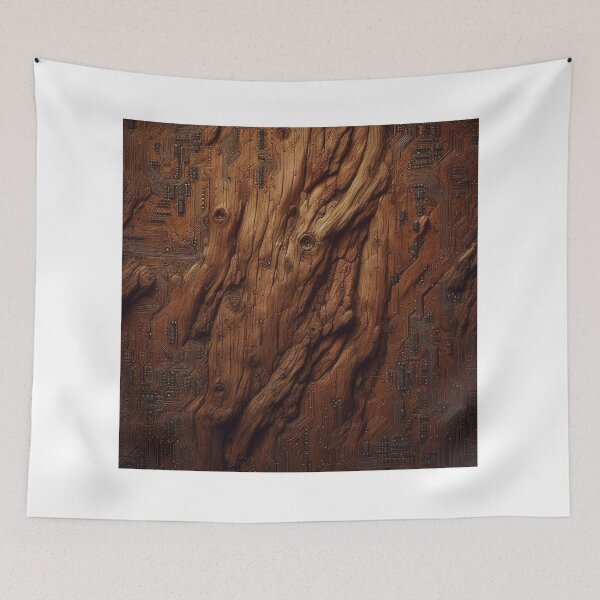 Item preview, Digital Woodgrain Circuits Exposed designed and sold by FooryFootPrint.