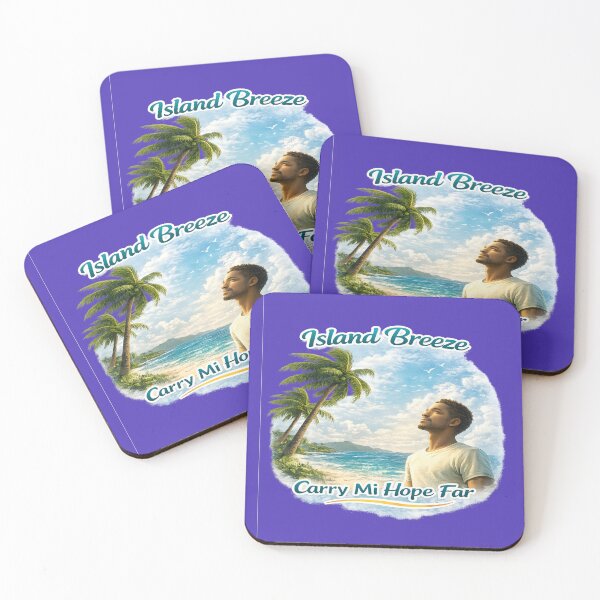 Item preview, Island Breeze Carry Mi Hope Far – Caribbean Hope & Freedom Art designed and sold by Inspirational Jamaican.