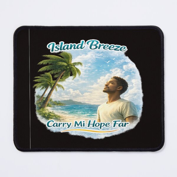 Item preview, Island Breeze Carry Mi Hope Far – Caribbean Hope & Freedom Art designed and sold by Inspirational Jamaican.