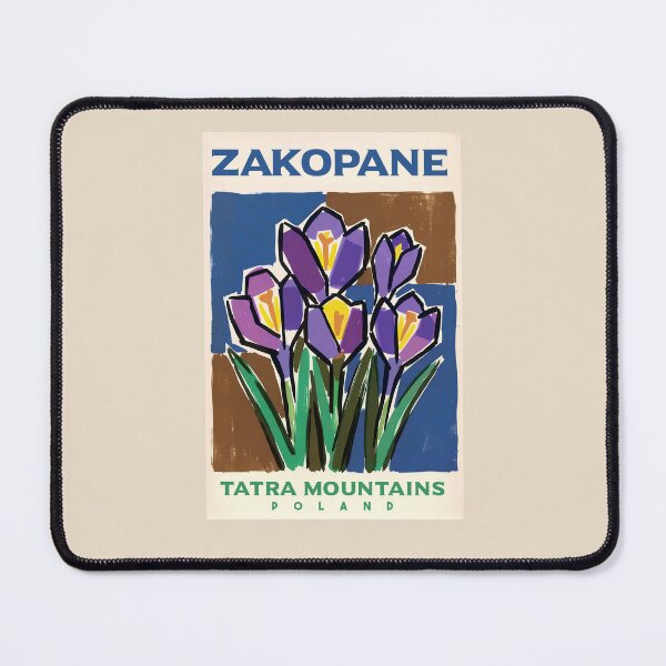 Item preview, Zakopane Tatra Mountains Poland Vintage Travel Poster designed and sold by LinaValearte.