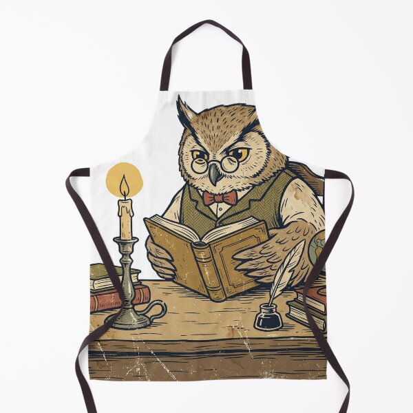 Item preview, Scholar Owl Reading by Candlelight designed and sold by pictranoosa.