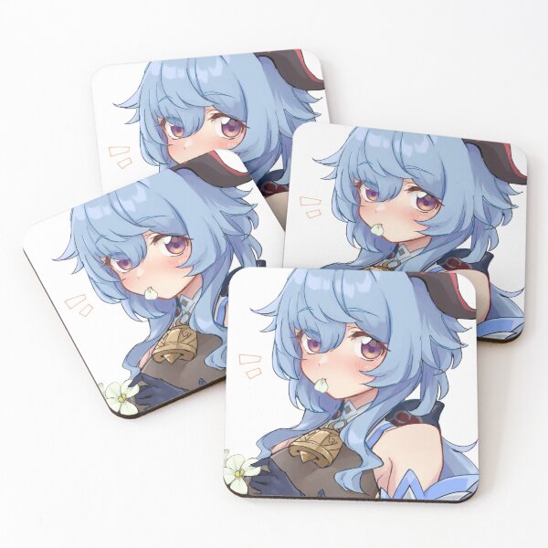 Item preview, Ganyu Eating A Flower Genshin Impact designed and sold by KomiArts.