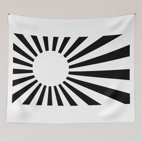 Item preview, rising sun japan jdm flag style black designed and sold by ramwebroom.