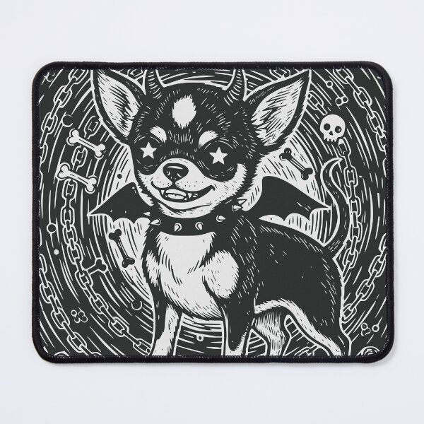 Item preview, "The Chihuahua's Wrath" Funny Demonic Dog Death Tarot Card designed and sold by Cipher & Soul.