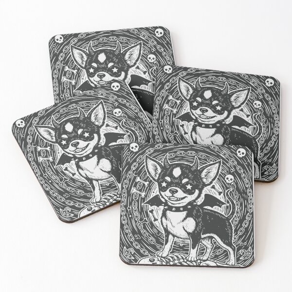Item preview, "The Chihuahua's Wrath" Funny Demonic Dog Death Tarot Card designed and sold by Cipher & Soul.