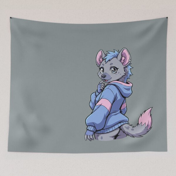 Item preview, Cute Hyena wearing hoodie  designed and sold by FooryFootPrint.