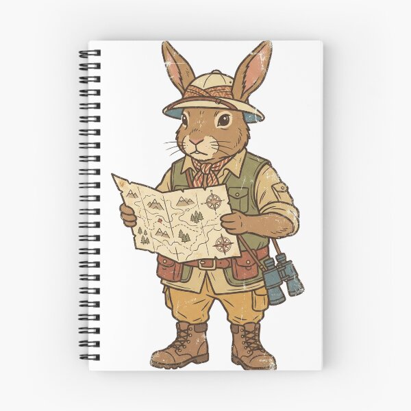 Item preview, Vintage Explorer Rabbit with Map designed and sold by pictranoosa.