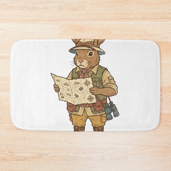Item preview, Vintage Explorer Rabbit with Map designed and sold by pictranoosa.