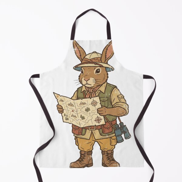 Item preview, Vintage Explorer Rabbit with Map designed and sold by pictranoosa.