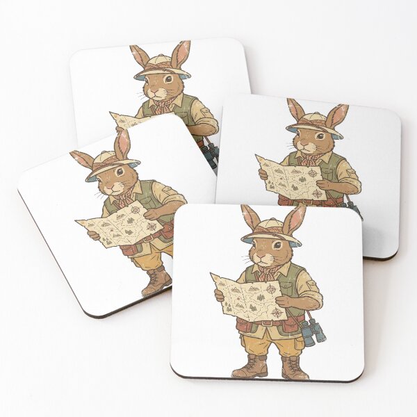 Item preview, Vintage Explorer Rabbit with Map designed and sold by pictranoosa.