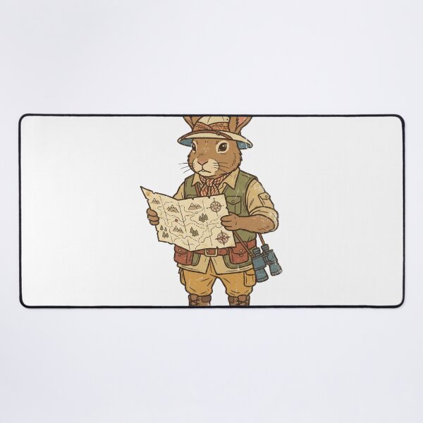 Item preview, Vintage Explorer Rabbit with Map designed and sold by pictranoosa.