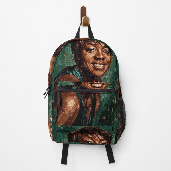 Item preview, Viola Davis – Powerful Grace Expressive Oil Portrait designed and sold by Art's Diner.