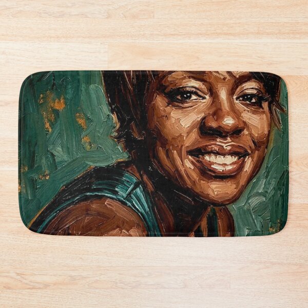 Item preview, Viola Davis – Powerful Grace Expressive Oil Portrait designed and sold by Art's Diner.