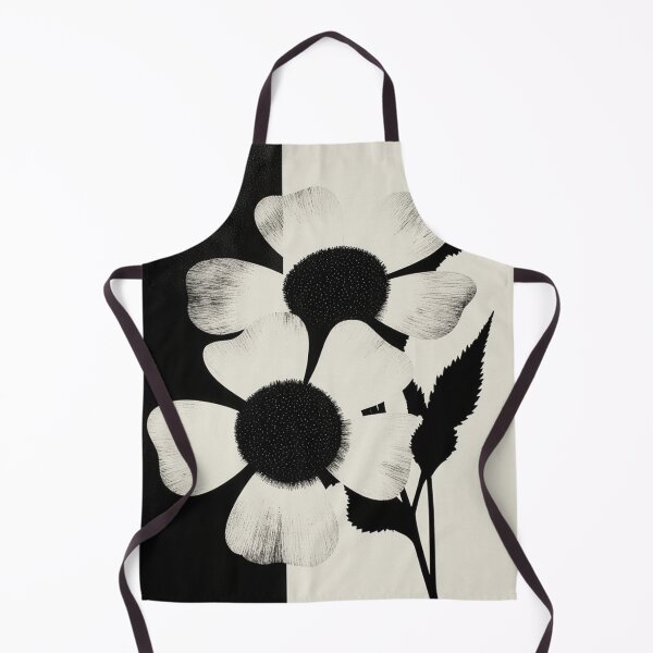 Item preview, Black & White Art Deco Floral Statement designed and sold by joycrysstudio.