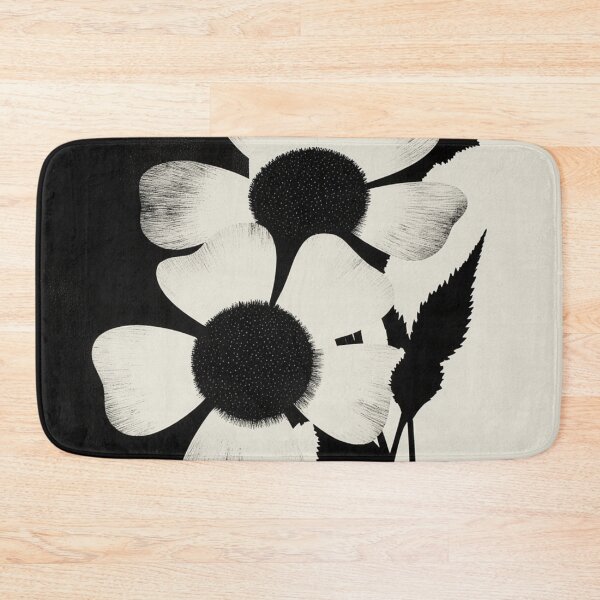 Item preview, Black & White Art Deco Floral Statement designed and sold by joycrysstudio.