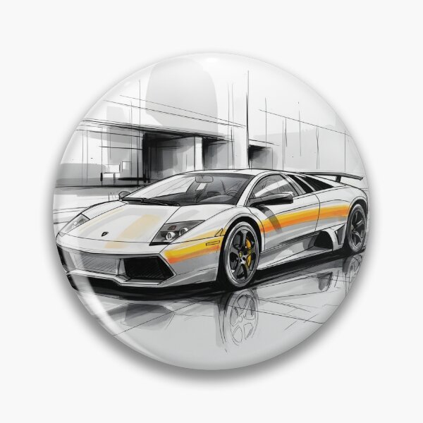 Item preview, Lamborghini Murcielago Sketch Poster Supercar Concept Illustration designed and sold by Motorline44.