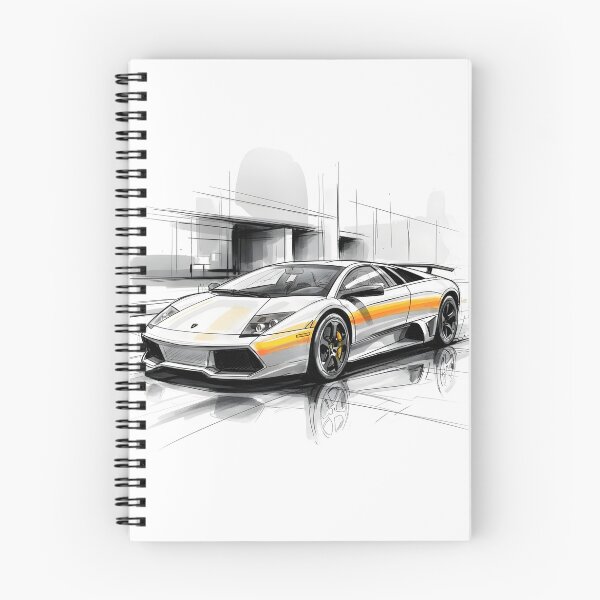 Item preview, Lamborghini Murcielago Sketch Poster Supercar Concept Illustration designed and sold by Motorline44.
