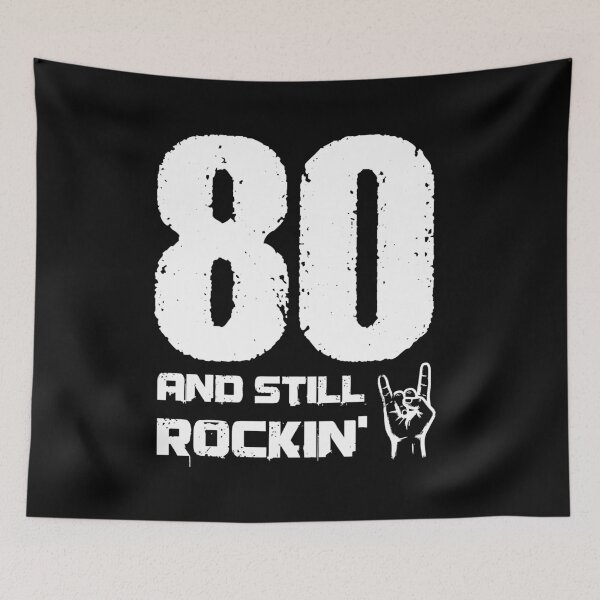 Item preview, 80th Birthday 80 and Still Rockin Funny Rocker Gift designed and sold by LinaValearte.