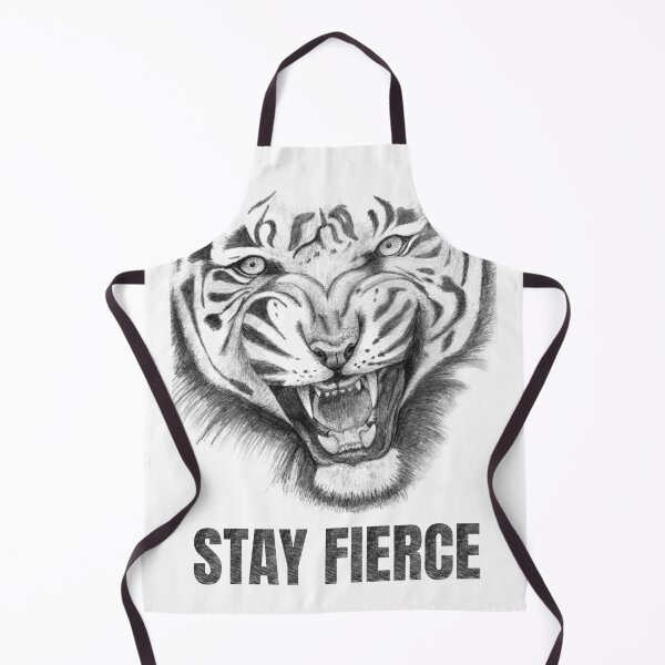 Item preview, Stay Fierce – Roaring Tiger Pencil Sketch designed and sold by AVH-Designs.