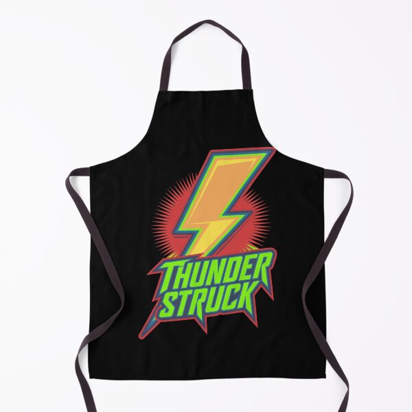 Item preview, Thunder Struck Neon Lightning design – Retro 80s Electric Rock Graphic  designed and sold by paulo silveira.