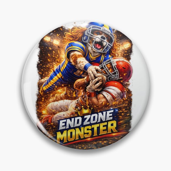Item preview, End Zone Monster – Explosive Football Art designed and sold by PavelskiArt.