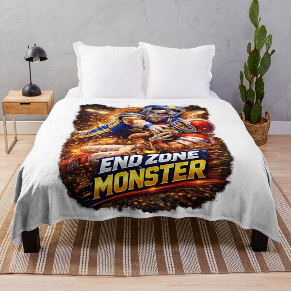 Item preview, End Zone Monster – Explosive Football Art designed and sold by PavelskiArt.