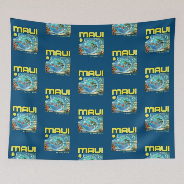 Item preview, Maui, mi lugar feliz, Maui divertido designed and sold by Sachie's Studio.