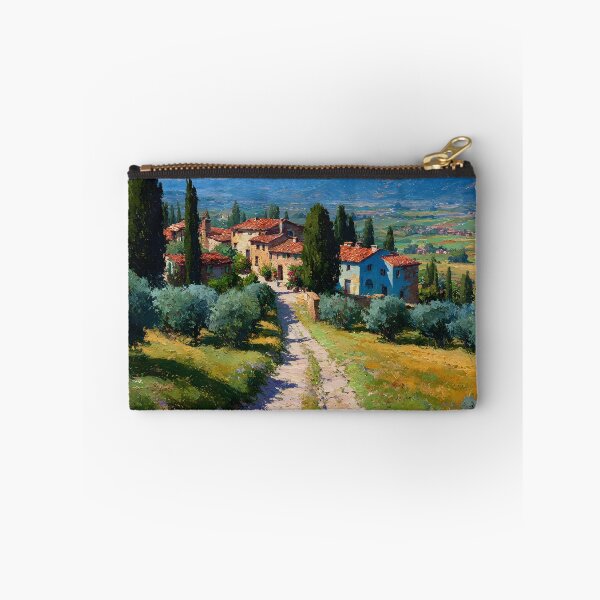 Item preview, Tuscan Olive Grove with Rustic Houses Oil Style designed and sold by daila70.