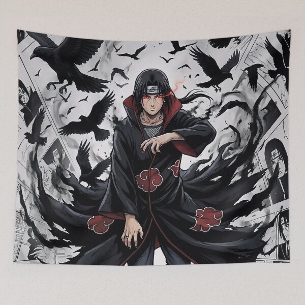 Item preview, Crimson Crow Shinobi – Dark Ninja Manga Art designed and sold by PosterFuel.