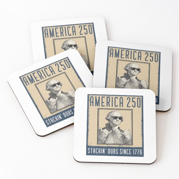 Item preview, America 250: Stackin' Dubs since 1776 -- George Washington with sunglasses designed and sold by The Sporty Nerd.