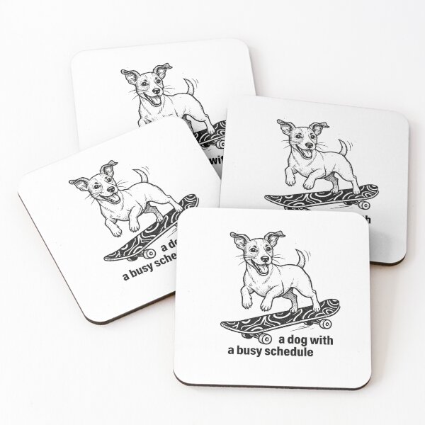 Item preview, Jack Russell on Skateboard – A Dog With a Busy Schedule | Skate Dogs Club designed and sold by PhokaPhokich.