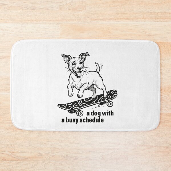Item preview, Jack Russell on Skateboard – A Dog With a Busy Schedule | Skate Dogs Club designed and sold by PhokaPhokich.