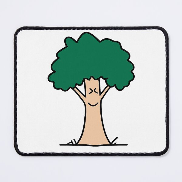 Item preview, Cute tree cartoon illustration smiling nature character kids and woodland lovers designed and sold by RickE.