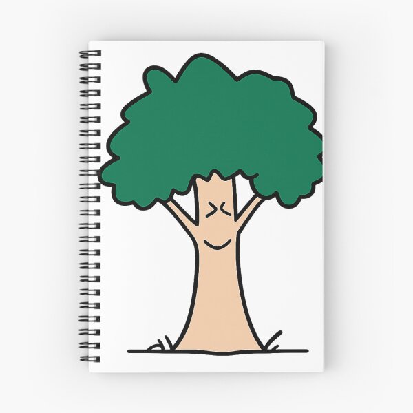 Item preview, Cute tree cartoon illustration smiling nature character kids and woodland lovers designed and sold by RickE.