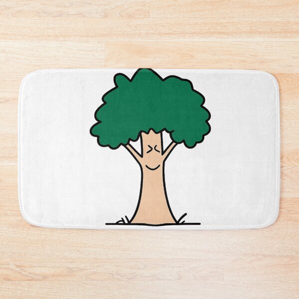 Item preview, Cute tree cartoon illustration smiling nature character kids and woodland lovers designed and sold by RickE.