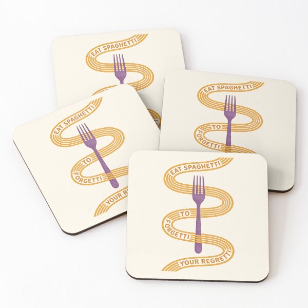 Item preview, Eat Spaghetti To Forgetti Retro Pasta Illustration designed and sold by Kunst&Kontrast.