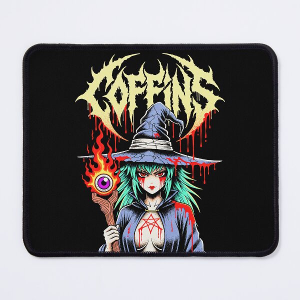 Item preview, Hellfire Hex - Occult Witch Anime Girl designed and sold by CoffinsArt.