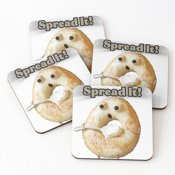 Item preview, Cream Cheese Carl Funny Bagel Character designed and sold by SamuelAbelAdams.