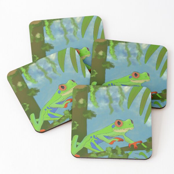 Item preview, Tree frog in the jungle designed and sold by Giesearthouse.