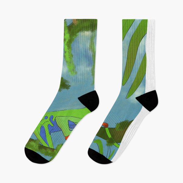 Item preview, Tree frog in the jungle designed and sold by Giesearthouse.