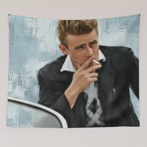 Item preview, Rebel With a Cause – James Dean Expressive Oil Portrait designed and sold by Art's Diner.