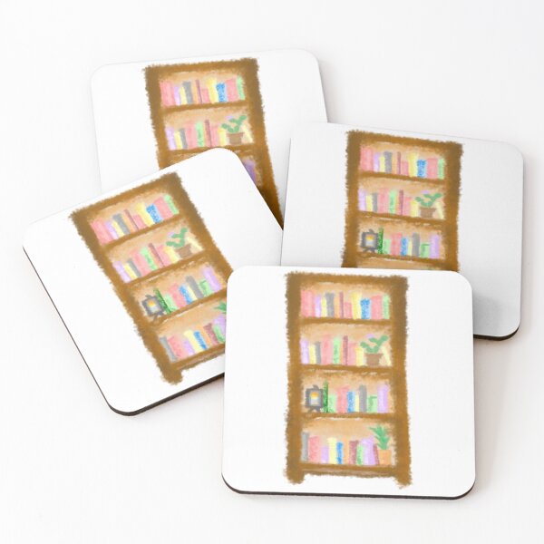 Item preview, Cozy Book Lover Hand-Drawn Bookshelf designed and sold by Kaydoodled.