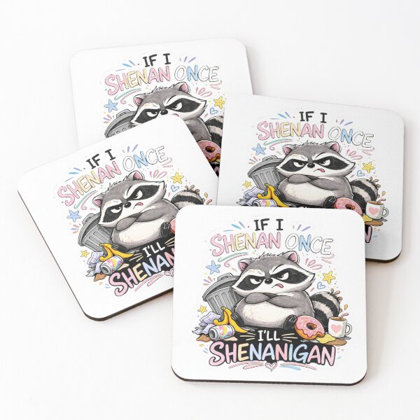 Item preview, If I Shenan Once I’ll Shenanigan Raccoon – Funny Mischief Meme Design designed and sold by VibeOffline Studio.