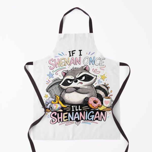 Item preview, If I Shenan Once I’ll Shenanigan Raccoon – Funny Mischief Meme Design designed and sold by VibeOffline Studio.