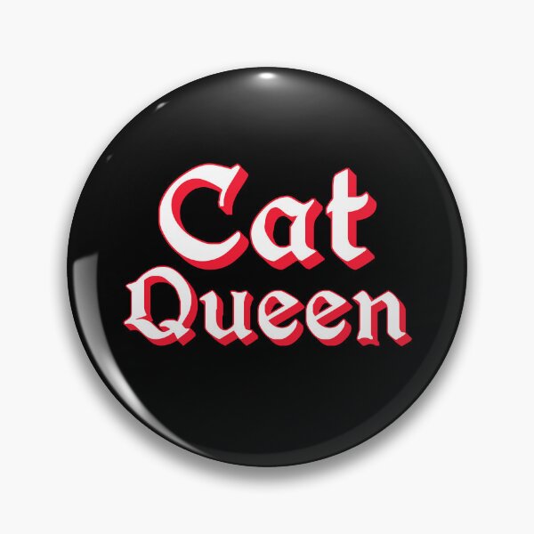Item preview, Cat Queen in Red Medieval Typography designed and sold by Memes N Lore .