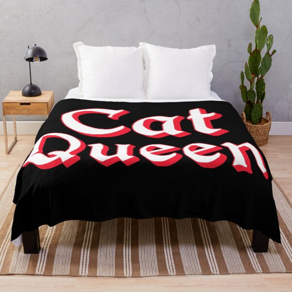 Item preview, Cat Queen in Red Medieval Typography designed and sold by Memes N Lore .