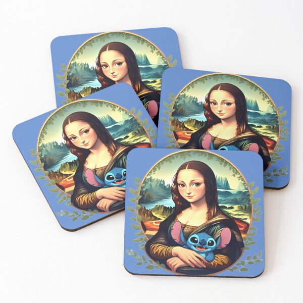 Item preview, Stitch and Mona Lisa. designed and sold by Natalia-Vlad.