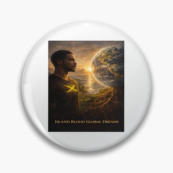 Item preview, Island Blood Global Dreams – Caribbean Ambition Motivational Art designed and sold by Inspirational Jamaican.