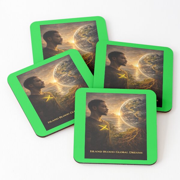 Item preview, Island Blood Global Dreams – Caribbean Ambition Motivational Art designed and sold by Inspirational Jamaican.