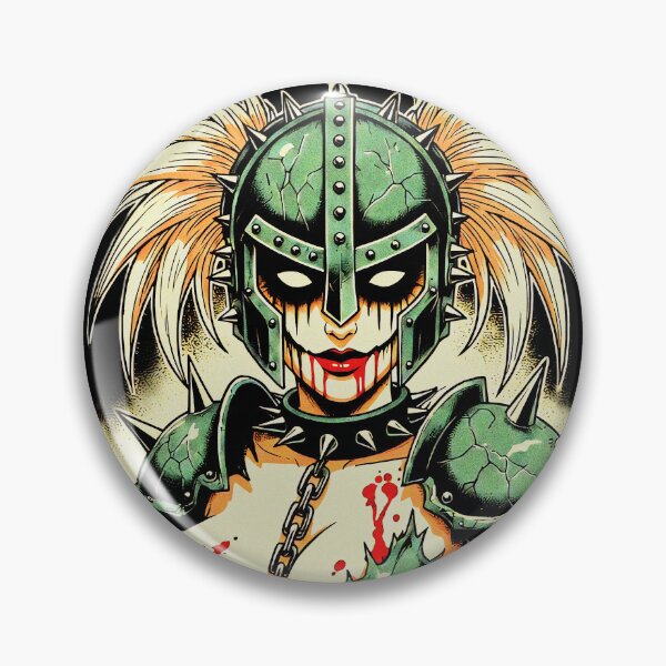 Item preview, Chained Carnage - Spiked Gladiator Anime Girl designed and sold by CoffinsArt.